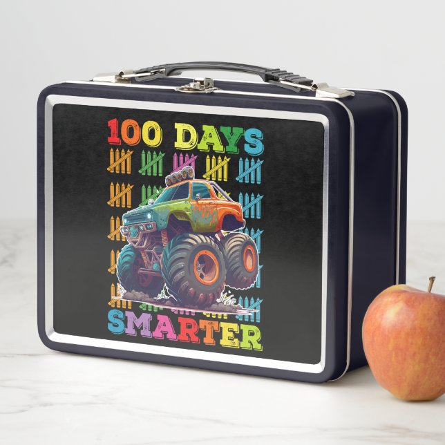 Lunch Box 100 Jours Camion Monster Smarter 100e jour École (En situation)