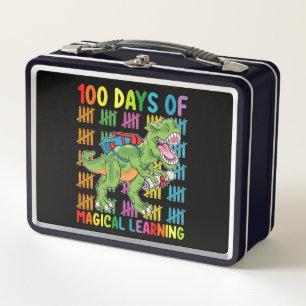 Lunch Box 100 Jours d'apprentissage magique École de dinosau