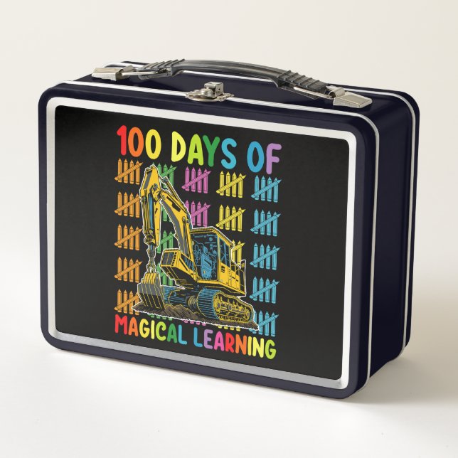 Lunch Box 100 Jours De Magical Learning Excavator School (Devant)