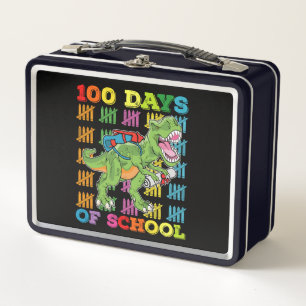Lunch Box 100 Jours D'école T Rex Dinosaure Enseignant Élève