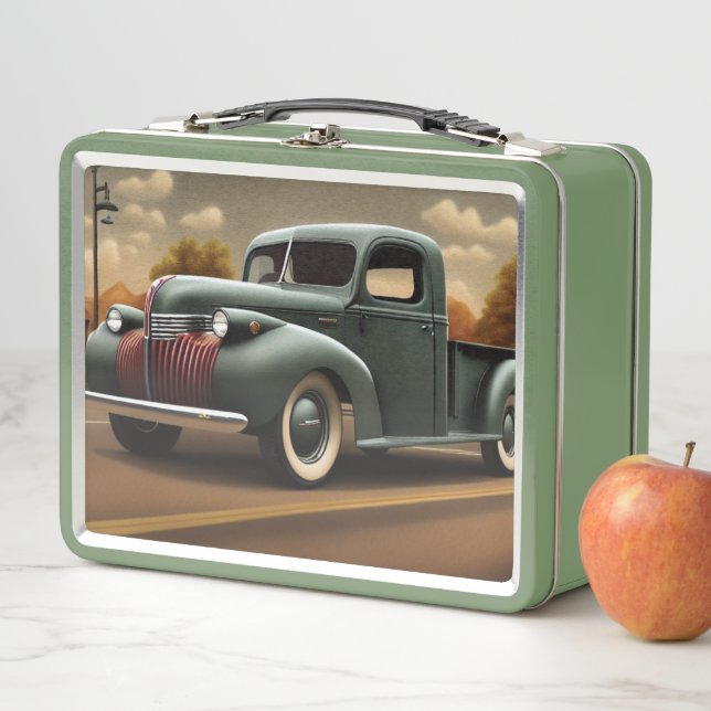 Lunch Box 1941 Boîte à lunch en métal pour camion de ramassa (En situation)