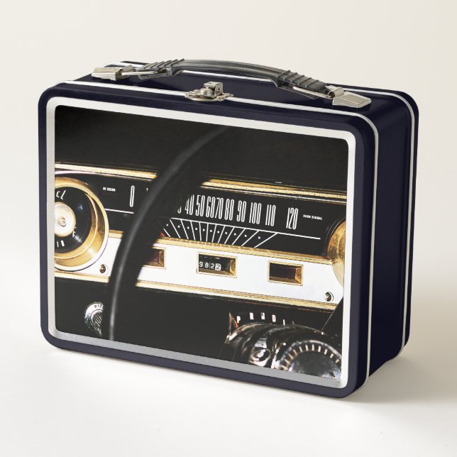 Lunch Box 1965 Classic Car Dashboard (Devant)