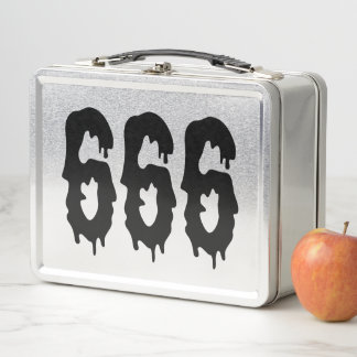 Lunch Box 666 Marque de la bête Satanique