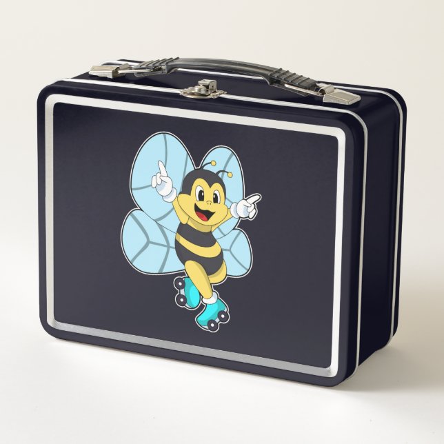 Lunch Box Abeille à roulettes (Devant)