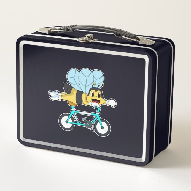 Lunch Box Abeille à vélo (Devant)