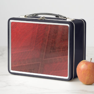 Lunch Box Acceptation Motif de Boho Eclectique Rouge