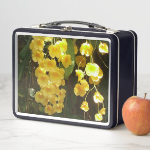 Lunch Box Accrocher les orchidées jaunes Fleurs tropicales