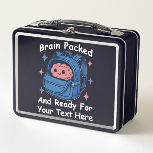 Lunch Box Adaptable "Prêt pour le cerveau"