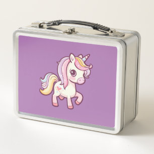 Lunch Box Adorable mignon Pastel Unicorn