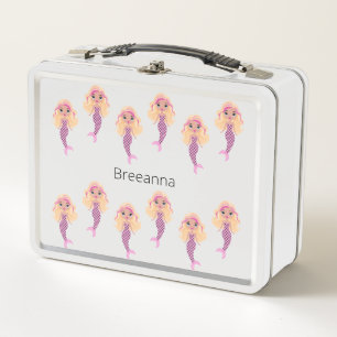 Lunch Box Adorable sirène rose