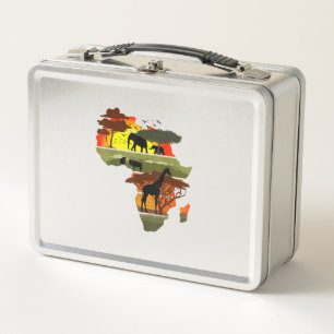 Lunch Box Afrique Continent coucher de soleil Safari Nature 