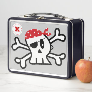 Lunch Box Ahoy Matey ! Cartographie Pirate Crâne Et Amusemen