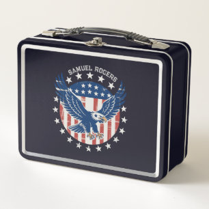 Lunch Box Aigle Américain Rétro