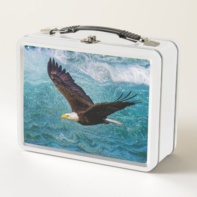 Lunch Box Aigle qui s'envole au-dessus de la tempête (Devant)