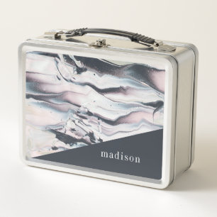 Lunch Box Ajoutez votre culture de marbrure nommée de V