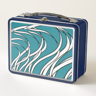 Lunch Box Algues sous-marines en bleu