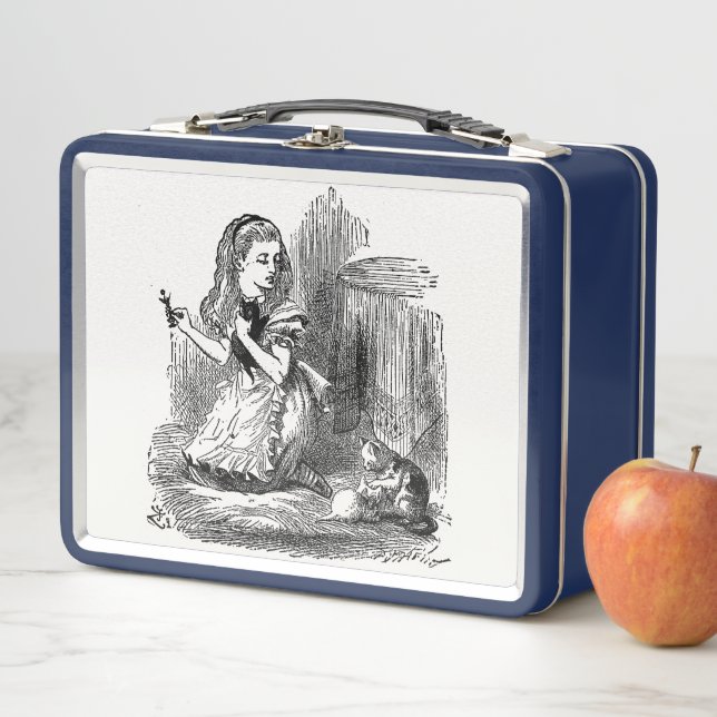 Lunch Box Alice au pays des merveilles, Alice et le chaton - (En situation)