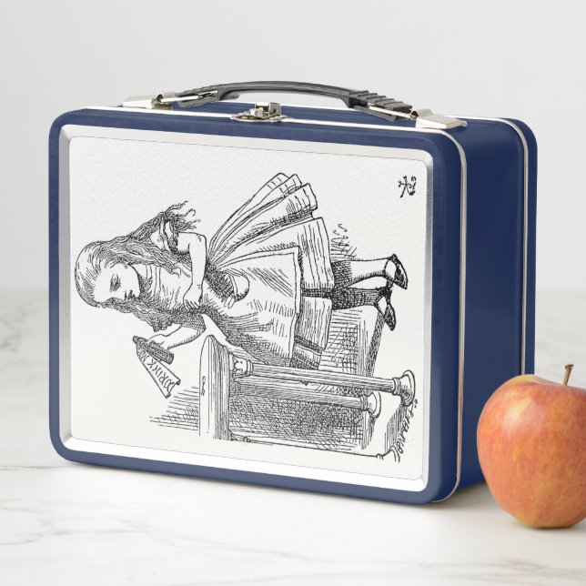 Lunch Box Alice au pays des merveilles, tenir la bouteille " (En situation)