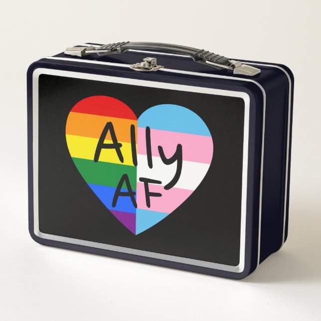 Lunch Box Ally AF III - Drapeau LGBTQ Gay Trans Queer Pride (Devant)