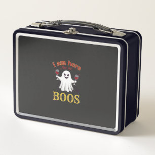 Lunch Box Am Here Boos Halloween Fantôme Verres à Vin Araign