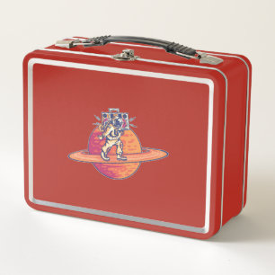 Lunch Box Amateur de musique astronaute avec Boombox