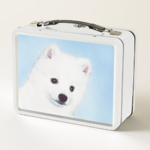 Lunch Box American Eskimo Dog Painting - Original Dog Art