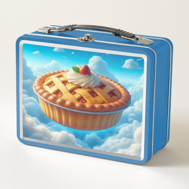 Lunch Box Amusante tarte aux fraises dans l'idée du ciel (Devant)