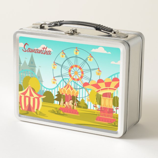 Lunch Box Amusement Park Customisé boîte à lunch pour enfant (Devant)