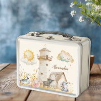 Animaux de ferme d'aquarelle mignonne personnalisé