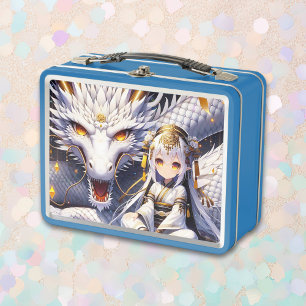 Lunch Box Anime Girl and Dragon Personnalisé