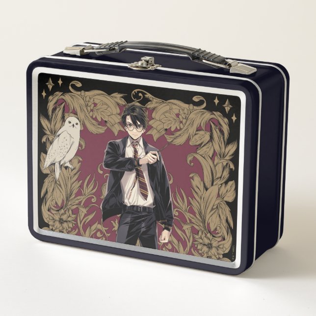 Lunch Box Anime HARRY POTTER™ Cadre Orné (Devant)