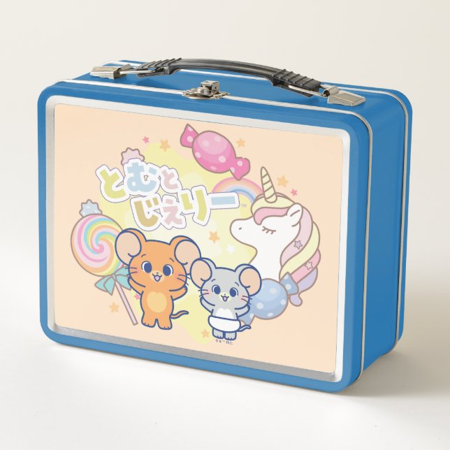 Lunch Box Anime Magique Candyland avec Jerry et Tuffy (Devant)