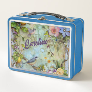 Lunch Box Aquarelle de citrons et de bleuets