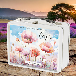 Lunch Box Aquarelle Fleur sauvage Artiste