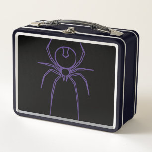 Lunch Box Araignée en violet et noir