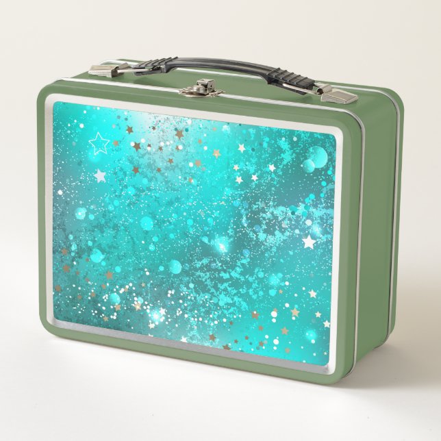 Lunch Box Arrière - plan à huile Turquoise de la menthe (Devant)