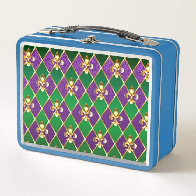 Lunch Box Arrière - plan de bijoux Mardi Gras (Devant)