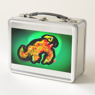 Lunch Box art caméléon de la forêt tropicale