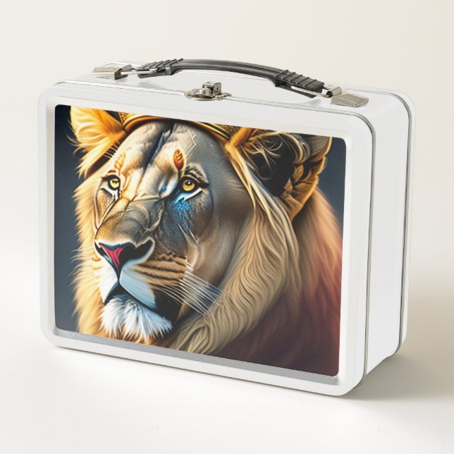 Lunch Box Art de la peinture du roi Lion cool (Devant)