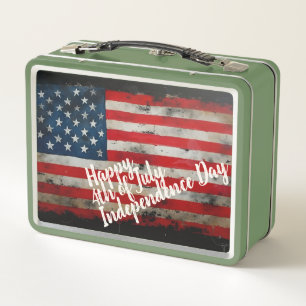 Lunch Box Art patriotique du 4 juillet jour de l'indépendanc