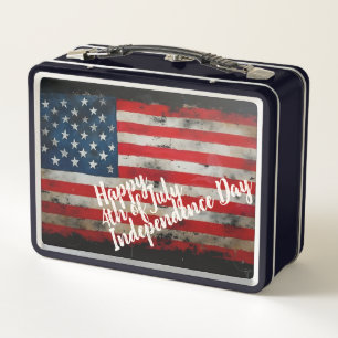 Lunch Box Art patriotique du 4 juillet jour de l'indépendanc