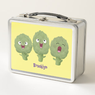 Lunch Box Artichauts chantants mignons dessin animé végétal