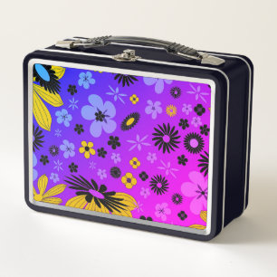 Lunch Box Artsy Flowers Design
