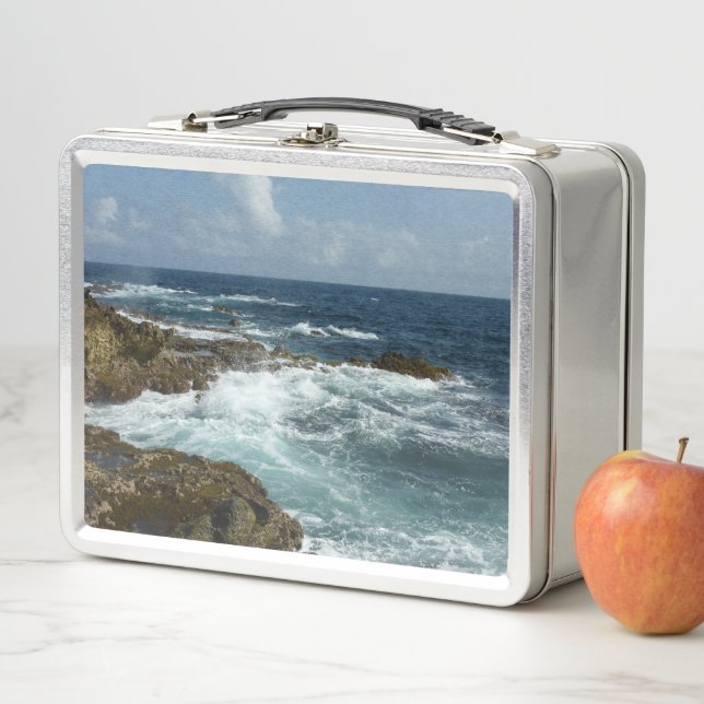 Lunch Box Aruba's Rocky Coast and Blue Ocean (En situation)