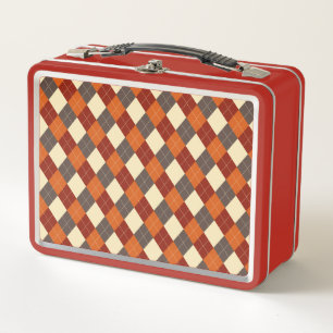 Lunch Box Automne/Automne En vichy motif