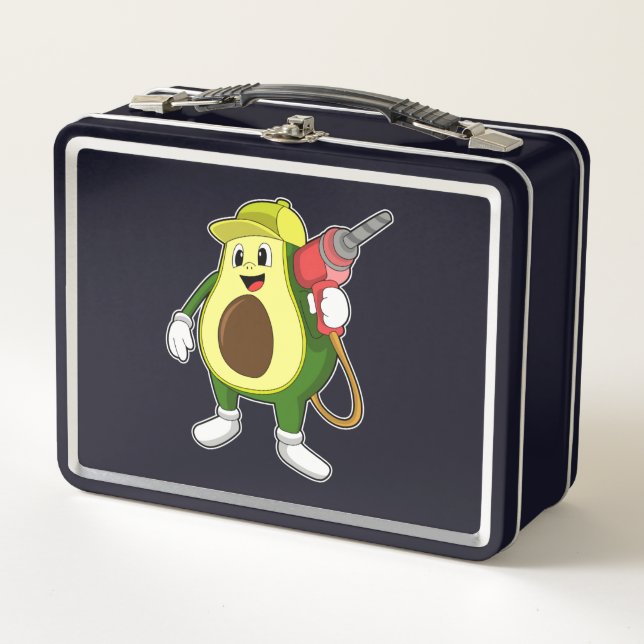 Lunch Box Avocado en tant que artisan avec exercices (Devant)