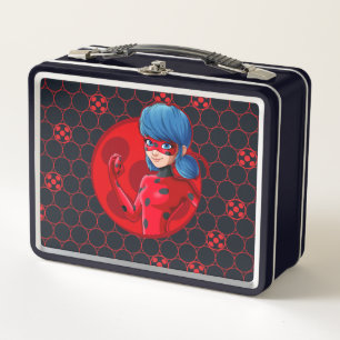 Lunch Box Badge rouge Ladybug