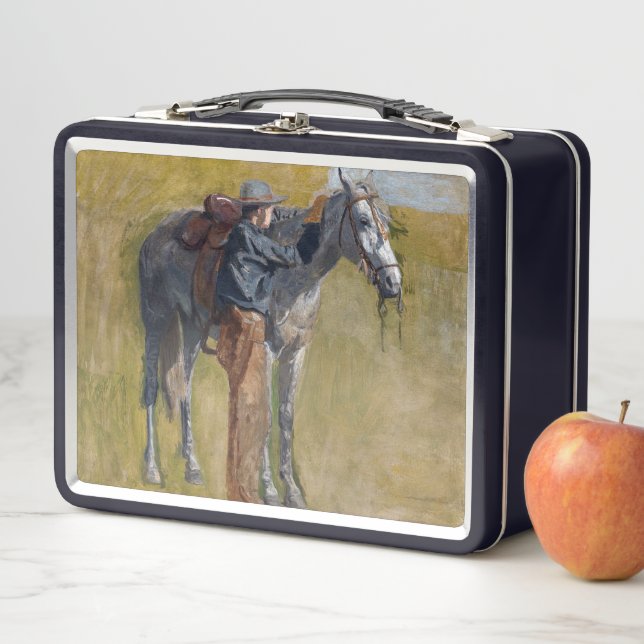 Lunch Box Badlands américains : Vieux West Cowboy avec cheva (En situation)