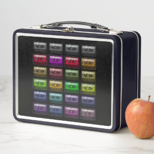 LUNCH BOX BANDES CASSETTES AMATEUR DE MUSIQUE RÉTRO