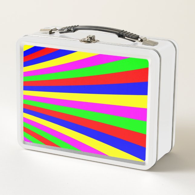 Lunch Box Bandes colorées (Devant)